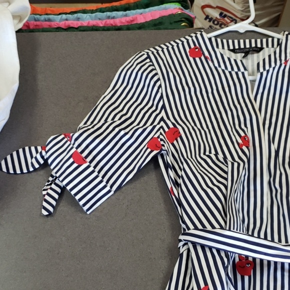 New Felicity & Coco Striped Red Apple Dress - Picture 2 of 7